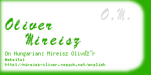 oliver mireisz business card